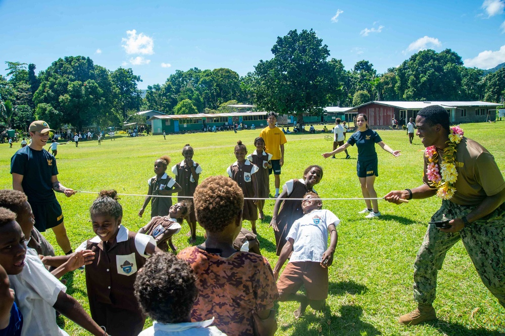 Pacific Partnership 2022 visits Francis Primary School