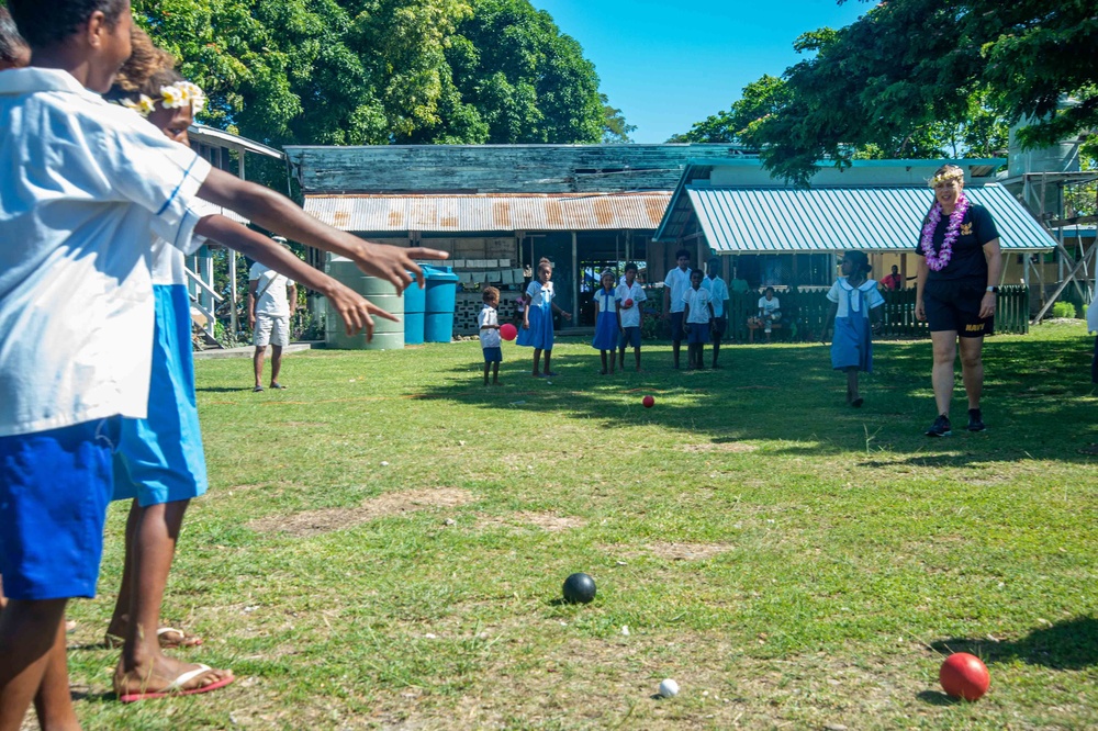 Pacific Partnership 2022 visits Morara Primary School