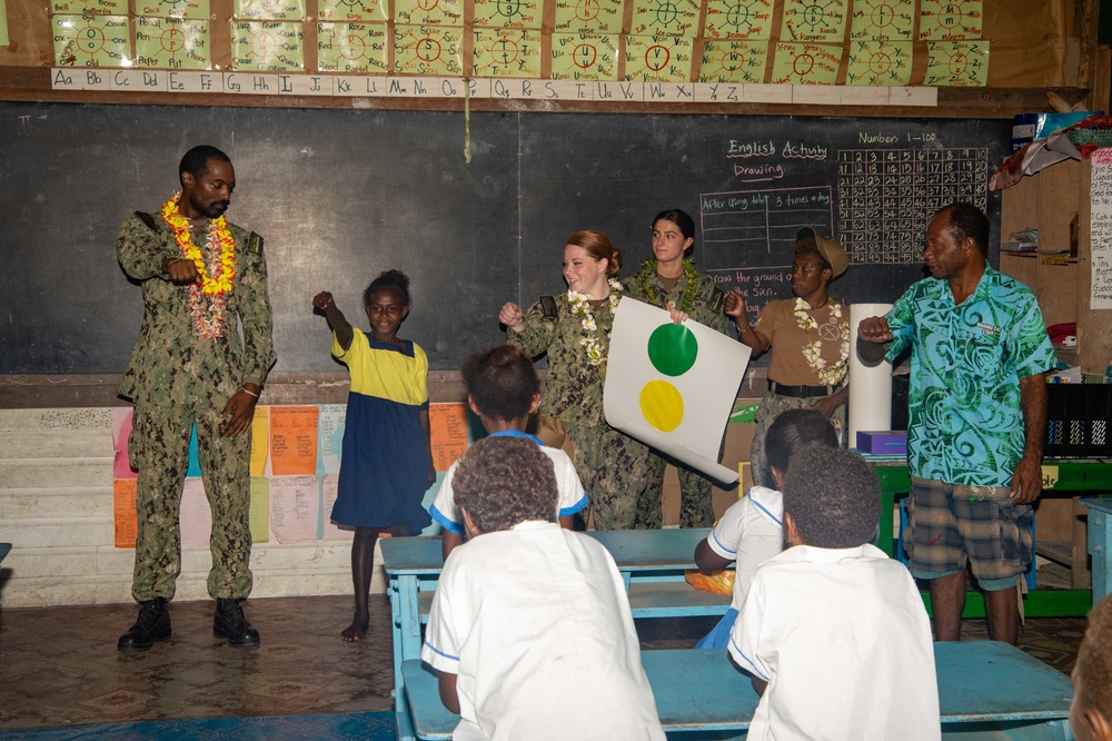 Pacific Partnership 2022 visits Morara Primary School