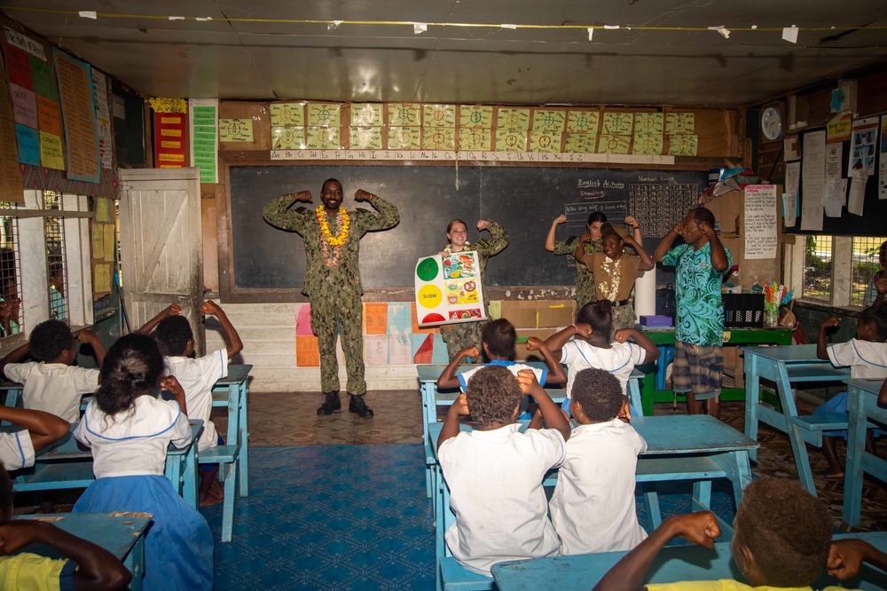 Pacific Partnership 2022 visits Morara Primary School