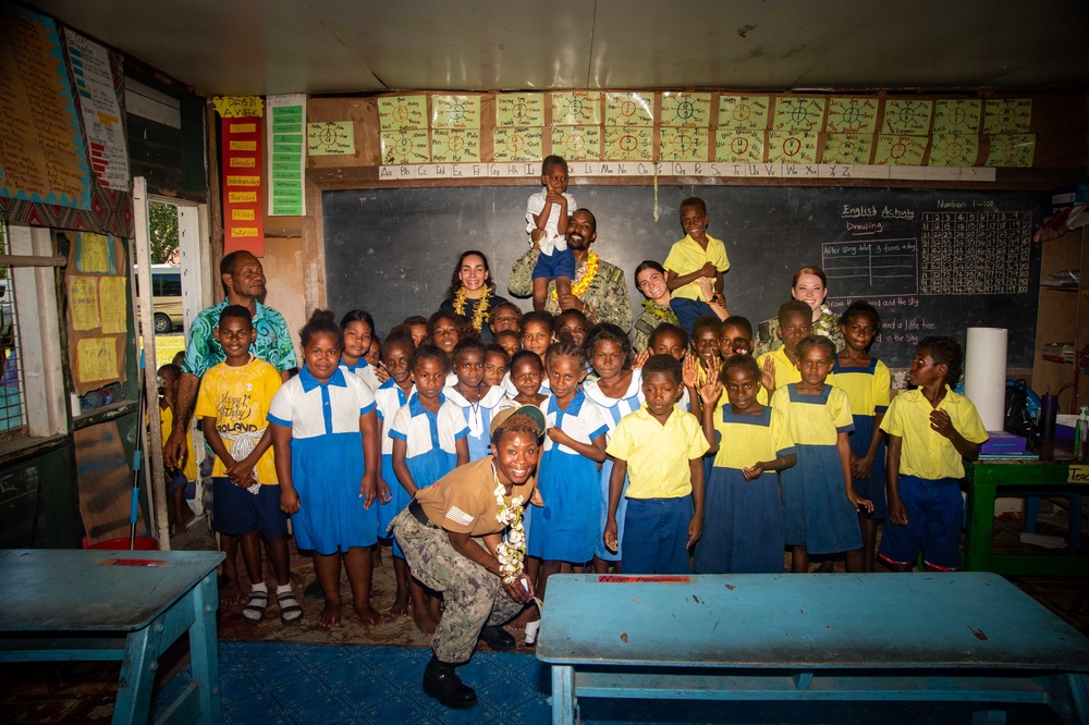 Pacific Partnership 2022 visits Morara Primary School