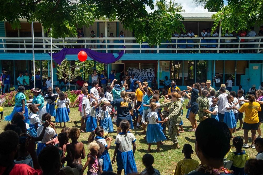 Pacific Partnership 2022 visits Morara Primary School