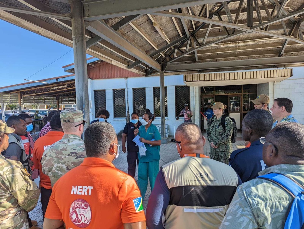 Humanitarian and Disaster Relief Training with U.S., Australian, and Solomon Island participants