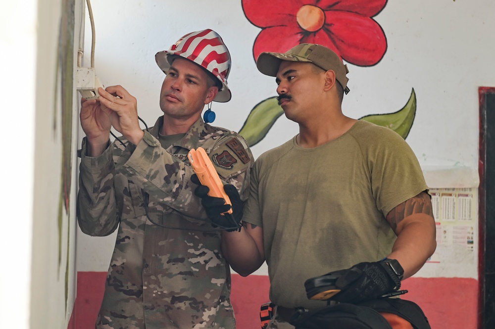 Civil engineers begin renovation on a school for Pacific Angel 22-4