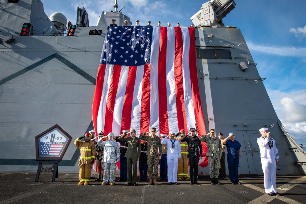 USS Arlington pays tribute to 9/11