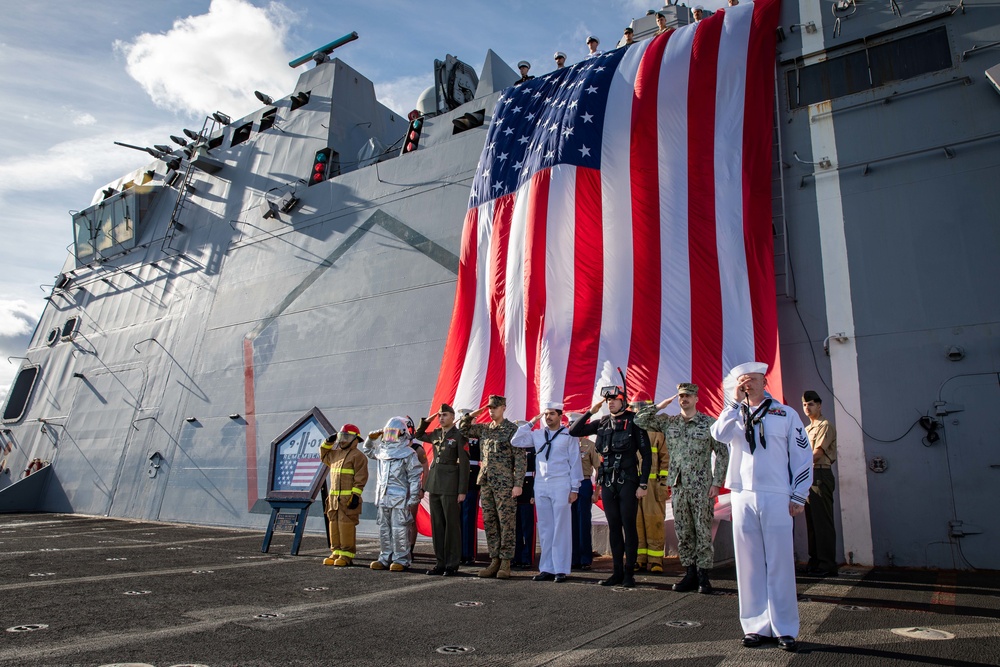 USS Arlington pays tribute to 9/11