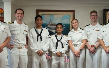 Deployed Truman Strike Group Sailors Become U.S. Citizens