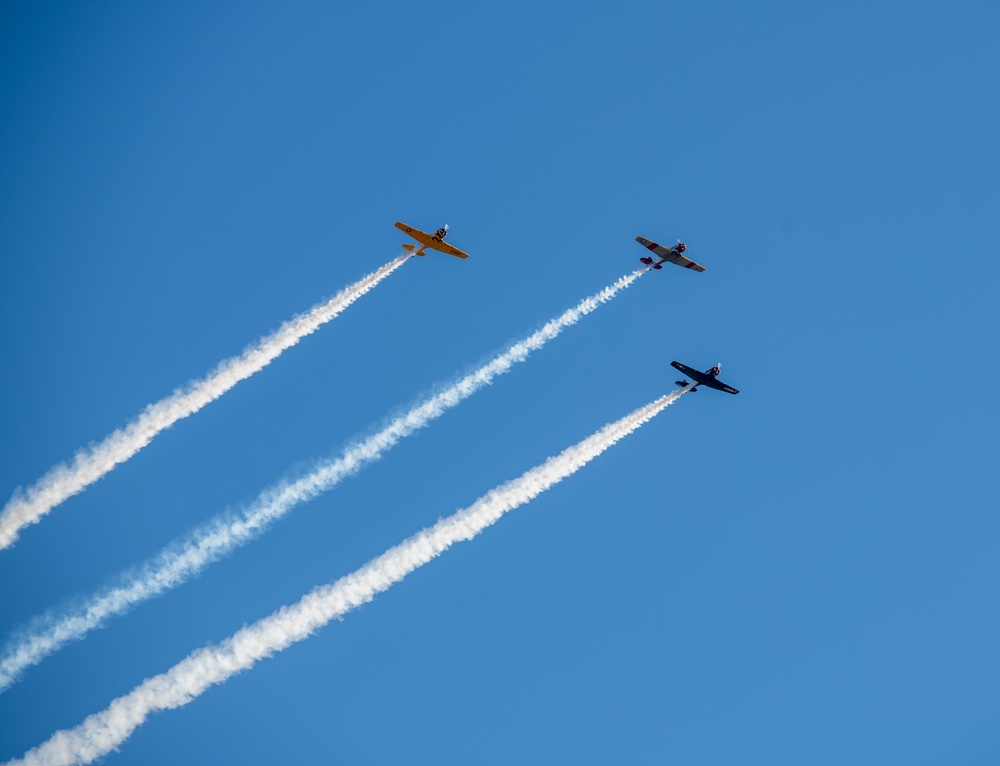 Military Aircraft Flyover Baltimore's Inner Harbor