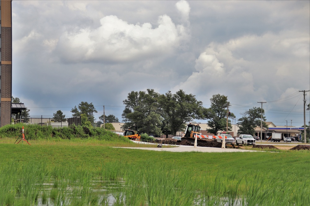 Contractor completes exterior landscaping work for Fort McCoy's FY '20 barracks project