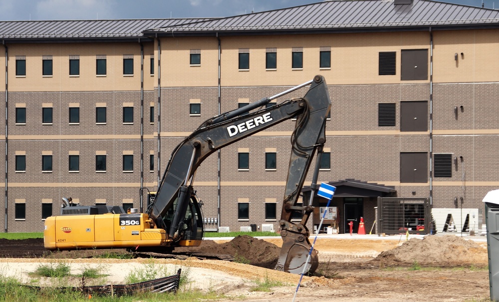 Contractor completes exterior landscaping work for Fort McCoy's FY '20 barracks project