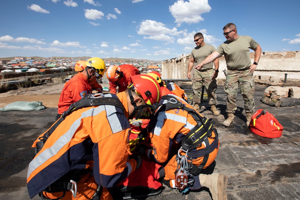 Exercise Gobi Wolf 2022 participants train in disaster relief and humanitarian assistance