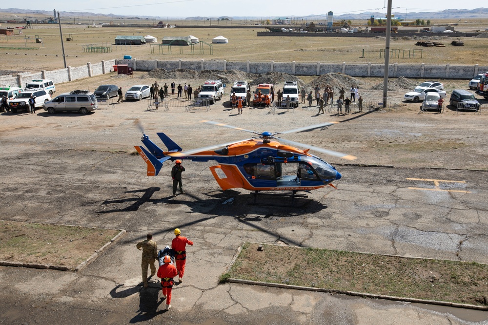 Exercise Gobi Wolf 2022 participants train in disaster relief and humanitarian assistance