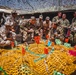 Jordanian and U.S. soldiers conduct terrain analysis on a sand table during the opening day of Exercise Eager Lion in Jordan, Sept. 4, 2022