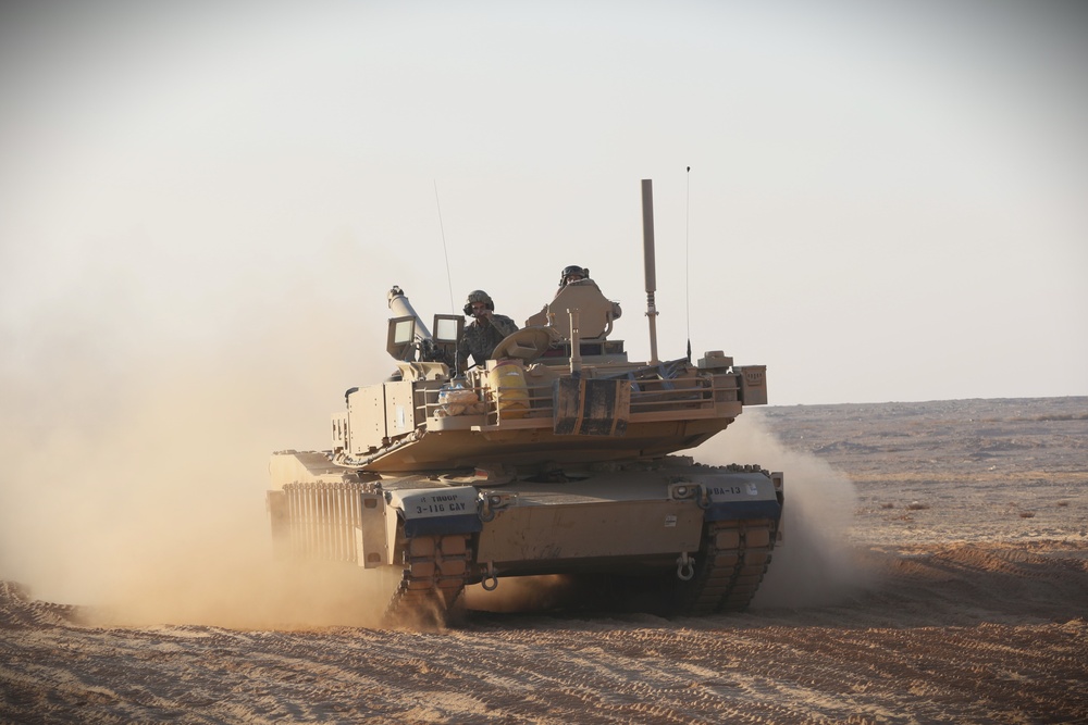 U.S. Army tank crew prepares to conduct movement operations during Exercise Eager Lion in Jordan, Sept. 6, 2022