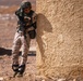 A Soldier of the Jordanian Armed Forces pulls security