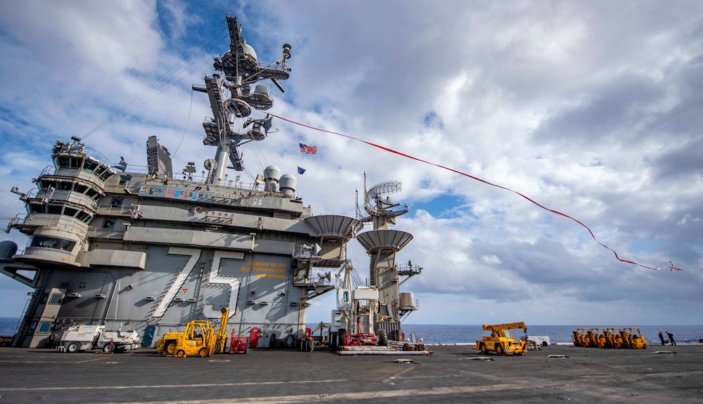 The Harry S. Truman Carrier Strike Group is operating in the Atlantic Ocean in support of naval operations to maintain maritime stability and security in order to ensure access, deter aggression and defend U.S., allied and partner interest.