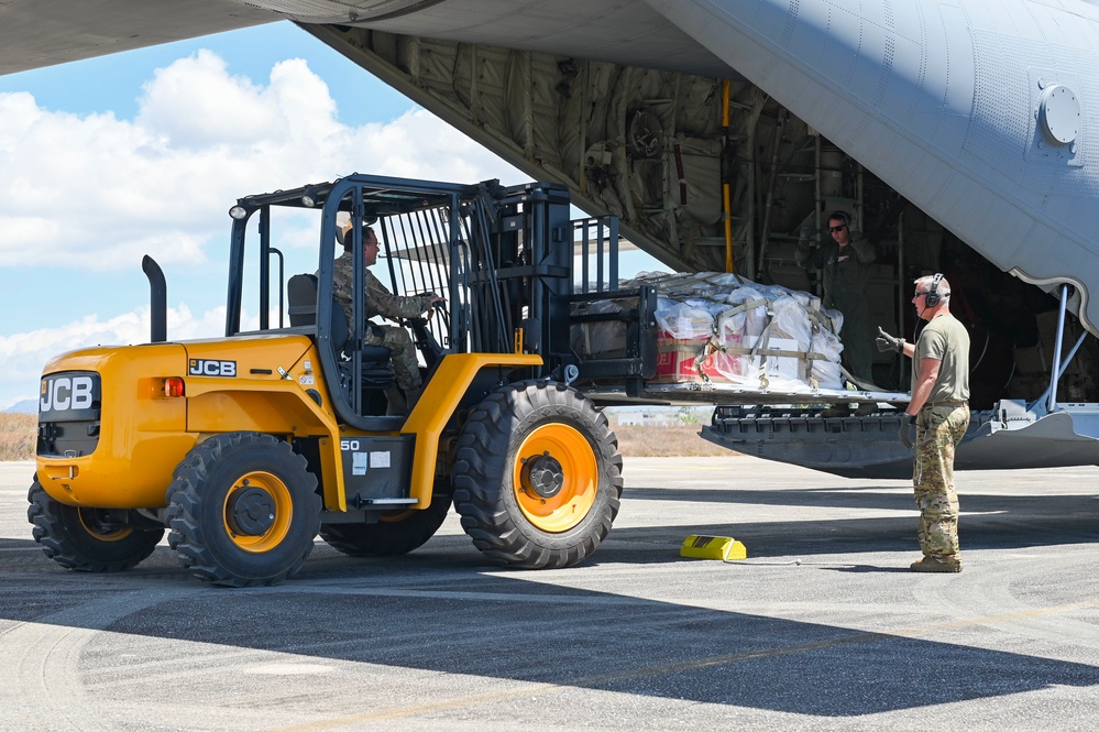 C-130’s land in Baucau with medical supplies for Pacific Angel 22-4
