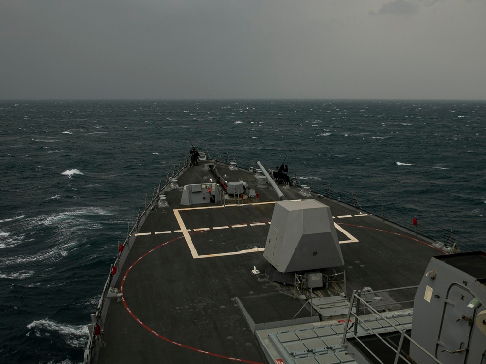 USS Delbert D. Black Transits Bab El-Mandeb Strait