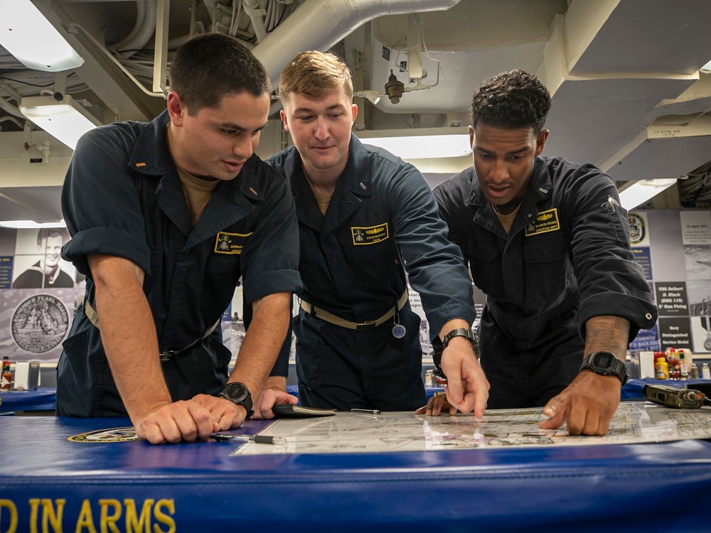 USS Delbert D. Black Conducts Damage Control Drill