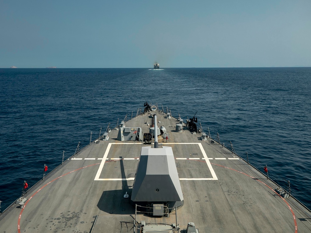 USS Delbert D. Black Transits Bab El-Mandeb Strait