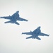 Two Boeing F/A - 18E/F Super Hornets Fly Over Baltimore