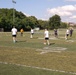 U.S. Service members play soccer at Latrobe Park in Baltimore during Maryland Fleet Week