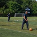 U.S. Service members play soccer at Latrobe Park in Baltimore during Maryland Fleet Week