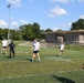 U.S. Service members play soccer at Latrobe Park in Baltimore during Maryland Fleet Week