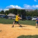 U.S. Service members play soccer at Latrobe Park in Baltimore during Maryland Fleet Week