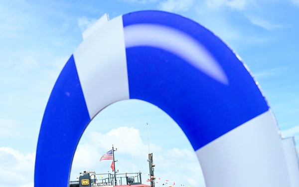 Guests learn about the Army Corps. of Engineers