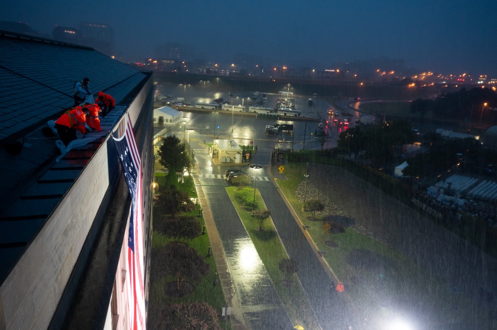 9/11 Flag Unfurling Ceremony