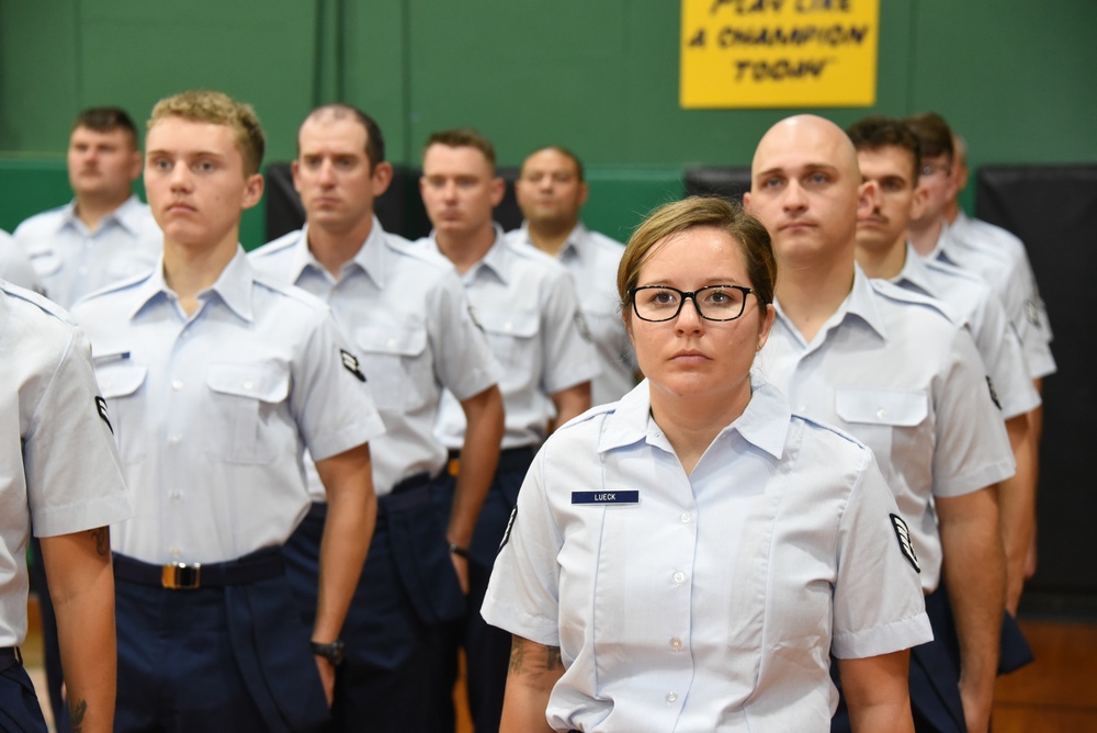 Airmen in formation