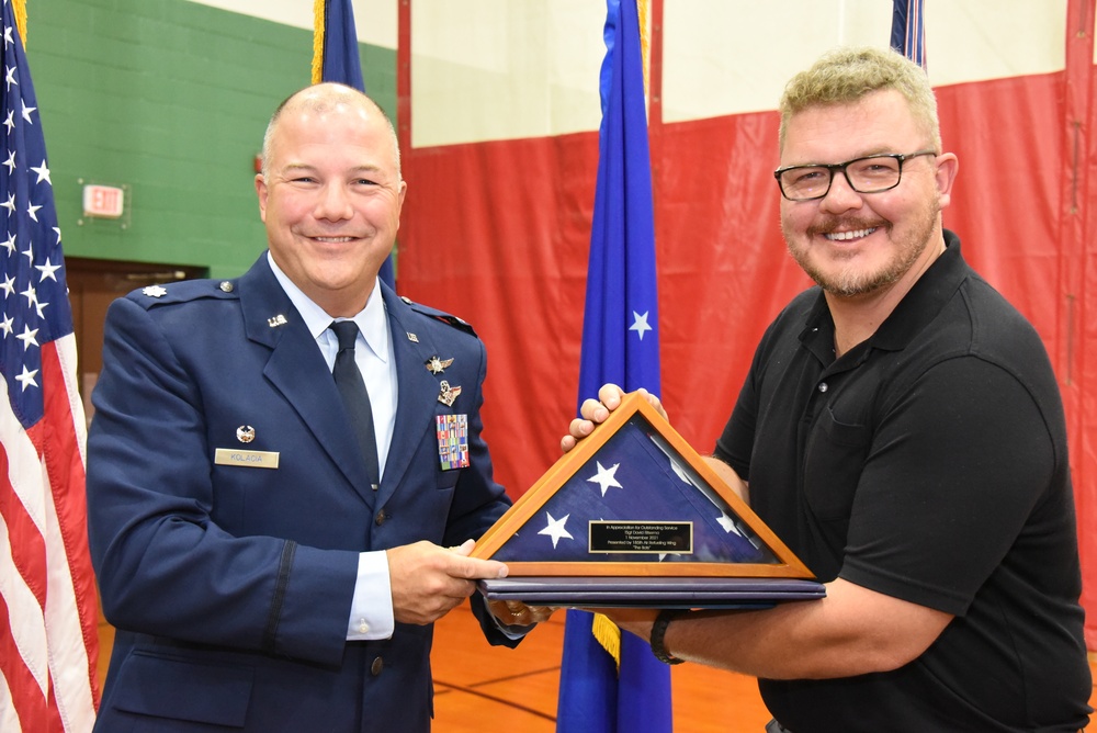 Ritsema retires from the 133rd Test Squadron