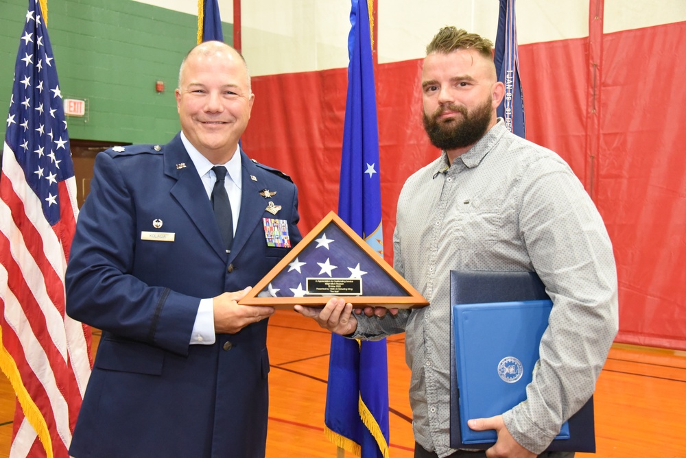 Pearson retires from the 133rd Test Squadron