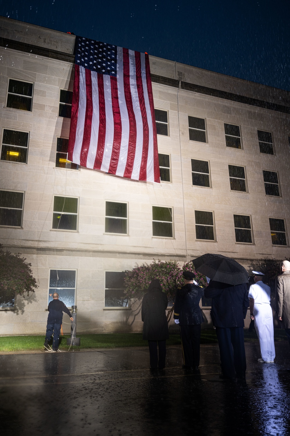 Pentagon 9/11 Flag Unfurling