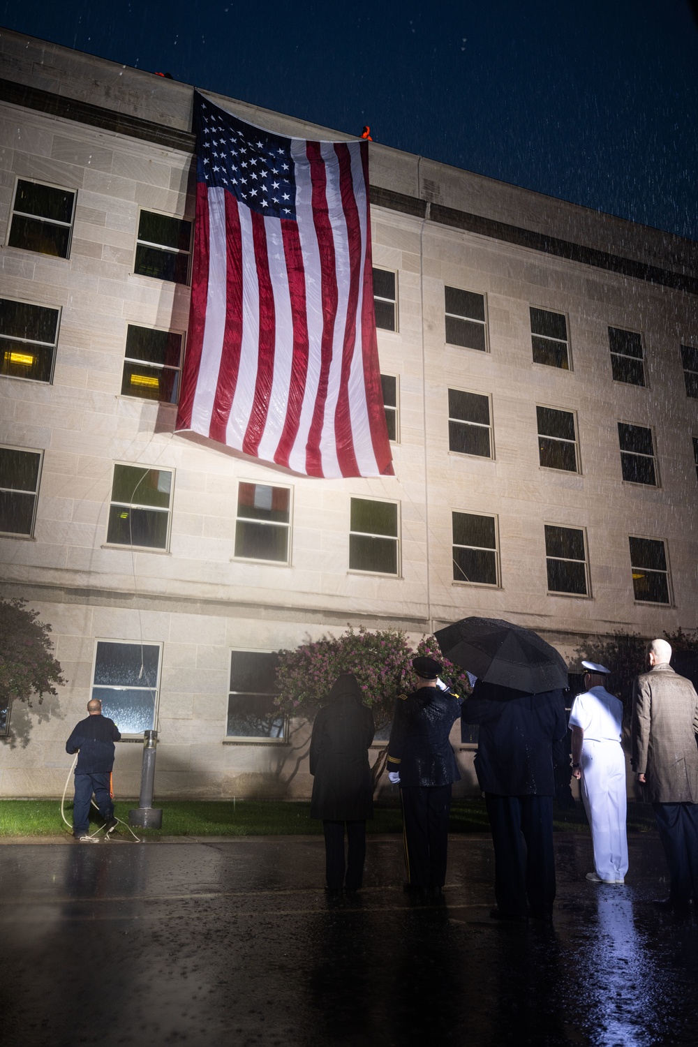 Pentagon 9/11 Flag Unfurling