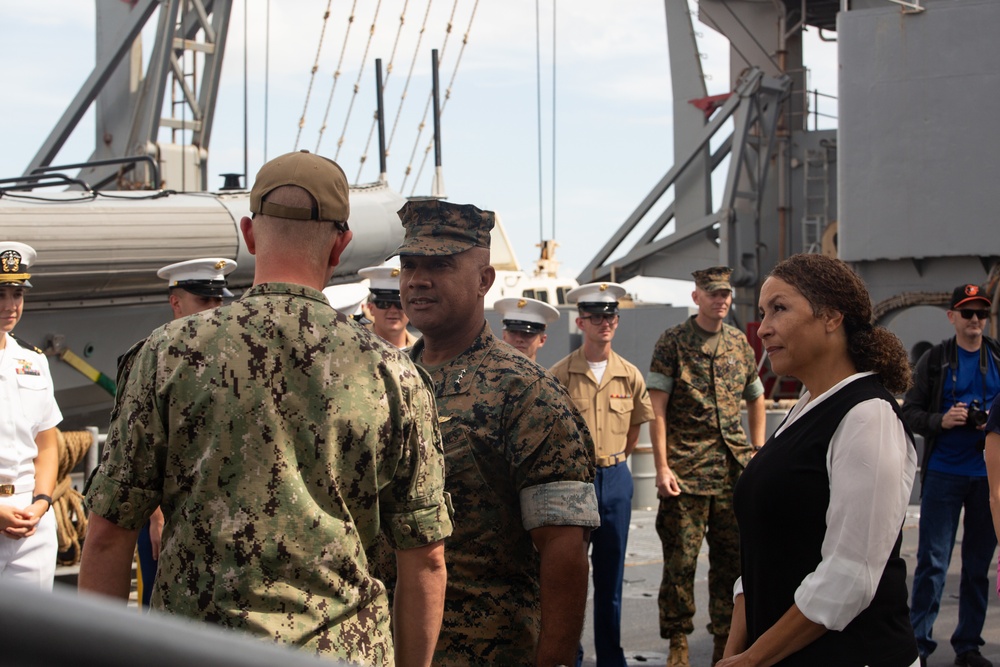 Visiting the USS Carter Hall