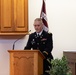 Maj. Ochsner speaks at AEGD graduation.