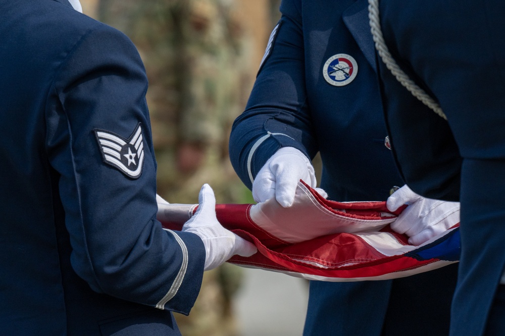 Retreat ceremony for May at Hulman Field