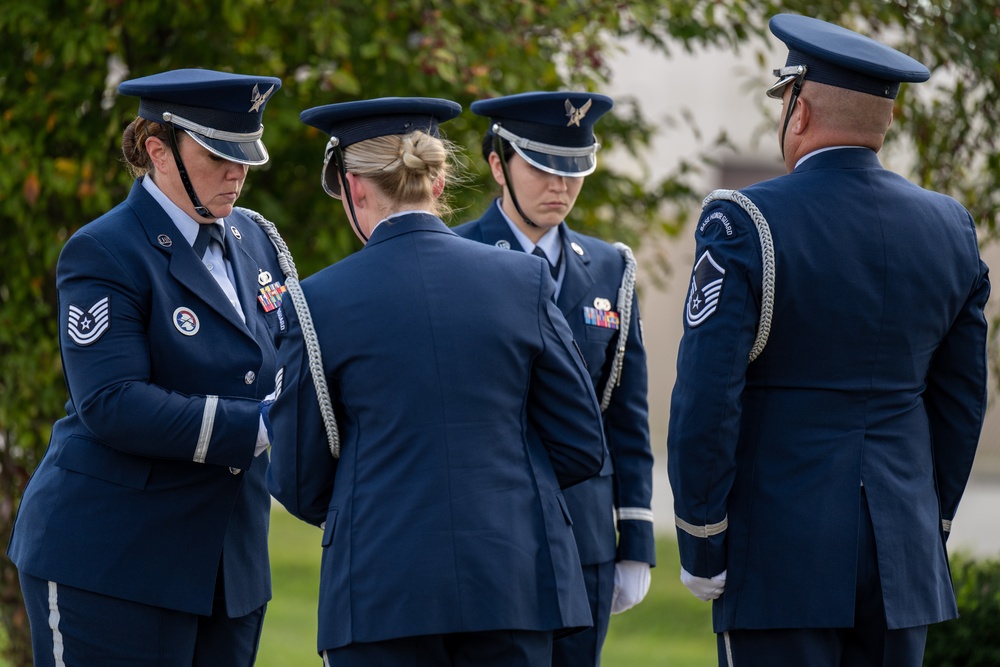 Retreat ceremony for May at Hulman Field