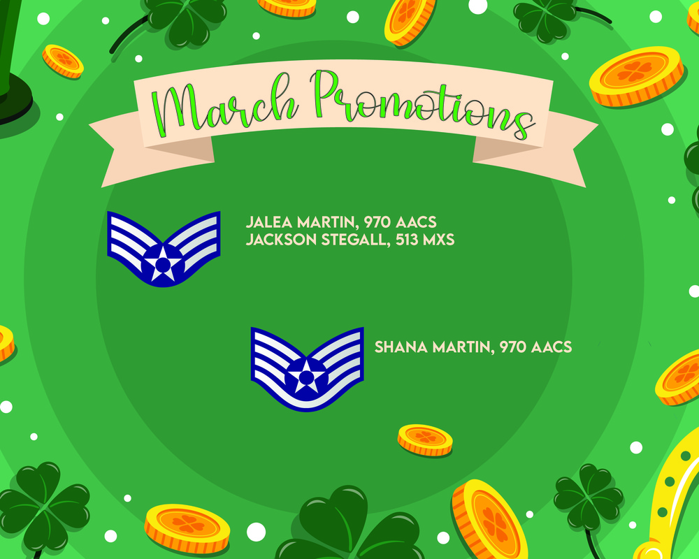 513th ACG March Enlisted Promotions