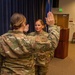 Col. Brian Gunderson promotes Tech. Sgt. Jillian Green to master sergeant