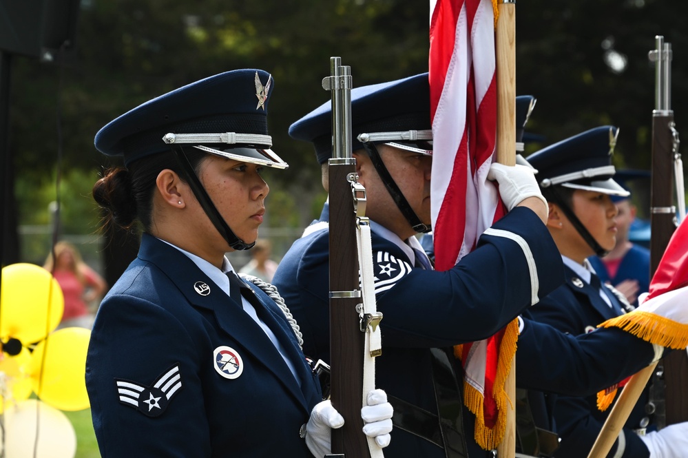 A Career Milestone | 129th Rescue Wing Airmen are recognized for achieving an associate’s degree from the Community College of the Air Force during a commencement ceremony