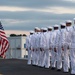 USS Ronald Reagan (CVN 76) Conducts Evening Colors