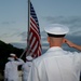 USS Ronald Reagan (CVN 76) Conducts Evening Colors