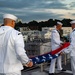 USS Ronald Reagan (CVN 76) Conducts Evening Colors