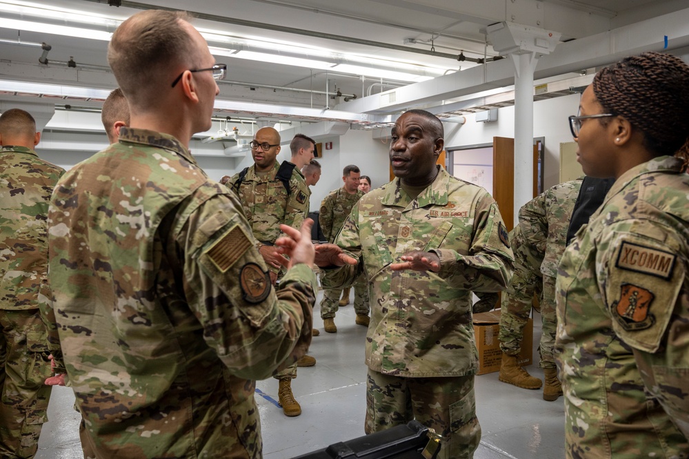 Air National Guard Command Chief Master Sgt. visits Jefferson Barracks