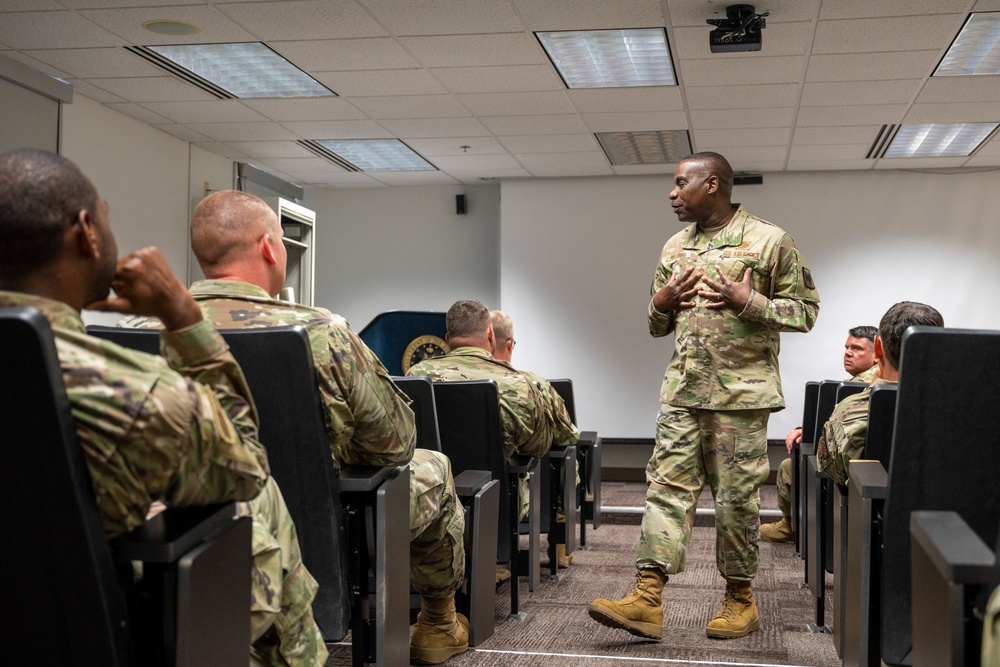 Air National Guard Command Chief Master Sgt. visits Jefferson Barracks