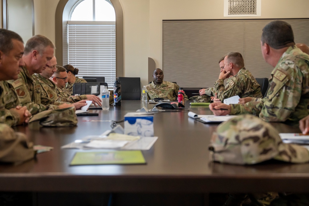 Air National Guard Command Chief Master Sgt. visits Jefferson Barracks