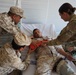 Soldiers conduct hands-on medical training